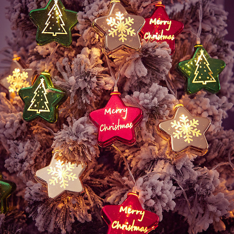 LED Lichterkette für Weihnachtsbaum mit Sternen-Design – 150 cm, Warmweiß, Energieeffizient und Einfach zu Installieren 1