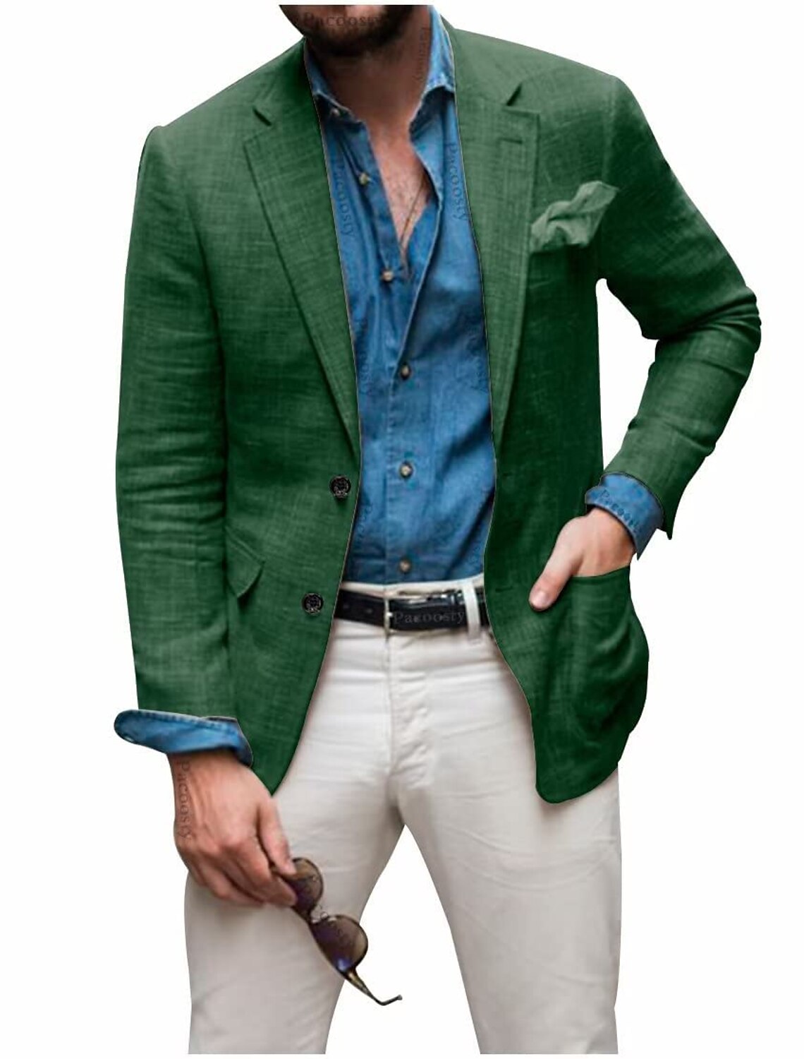Lässiger Leinenblazer für Herren 11