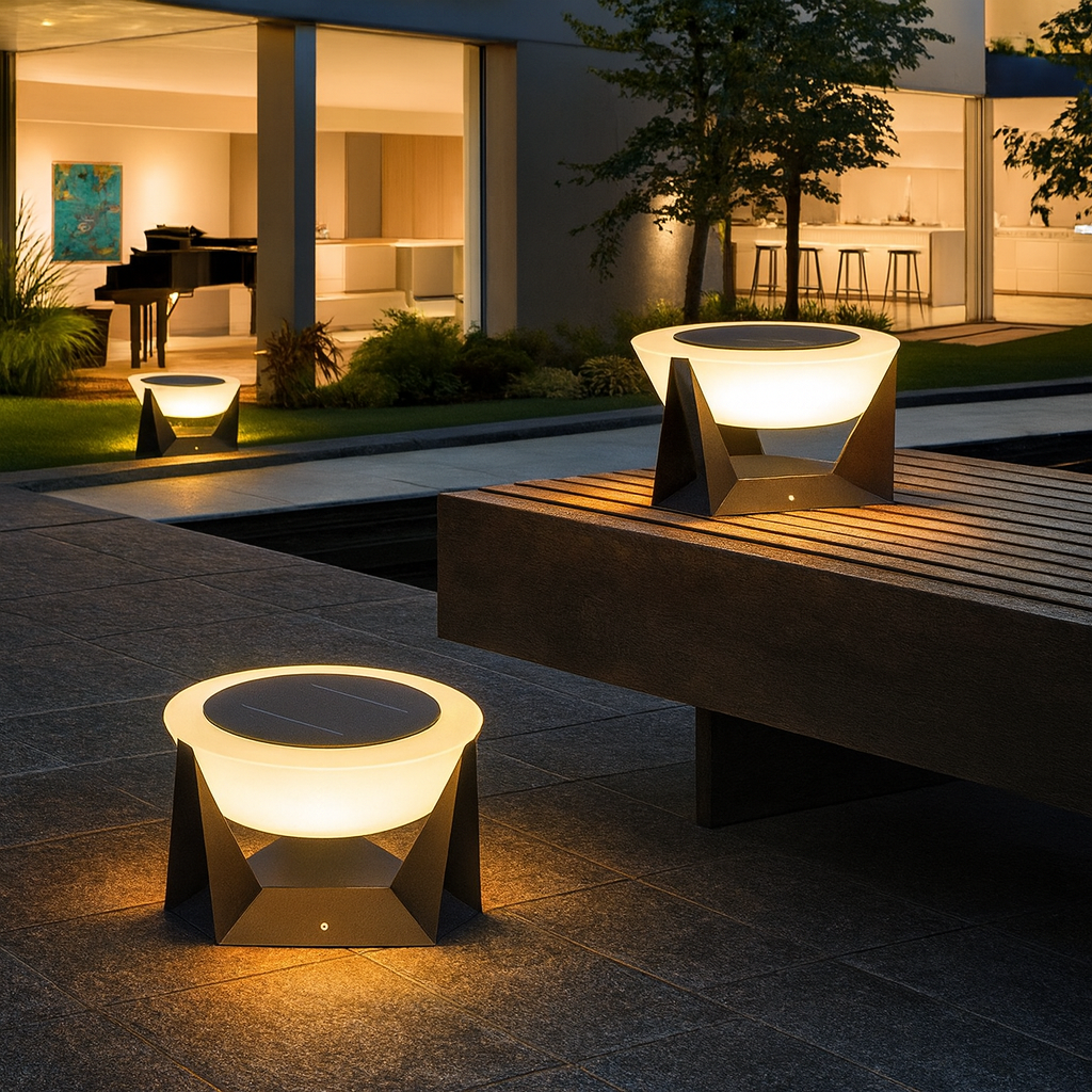 Lebendige Solar-Terrassenbeleuchtung mit modernem Touch 2