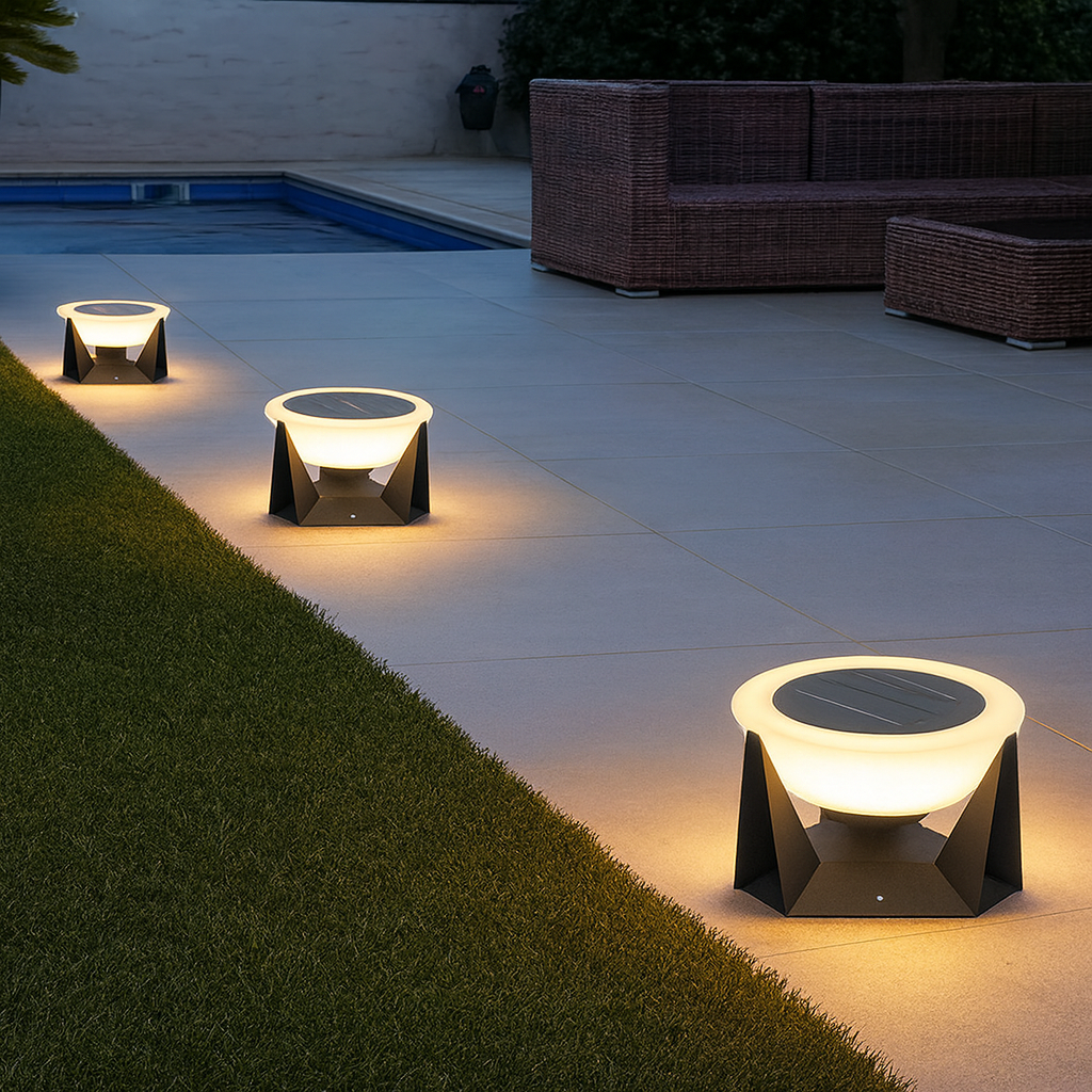 Lebendige Solar-Terrassenbeleuchtung mit modernem Touch 3