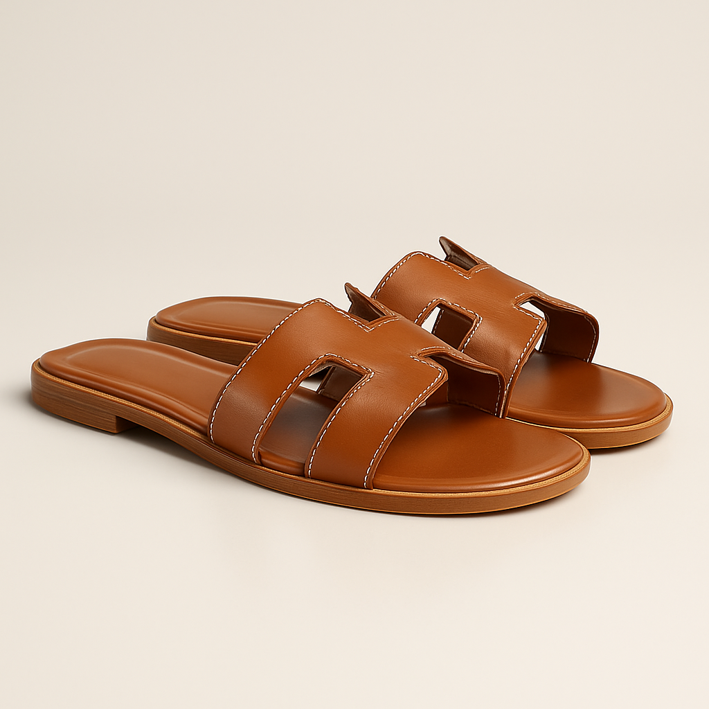 Leder Flache Sandalen Damen mit Verstellbarem Riemen und Ergonomischer Sohle – Atmungsaktives Design für Komfort und Stil 2