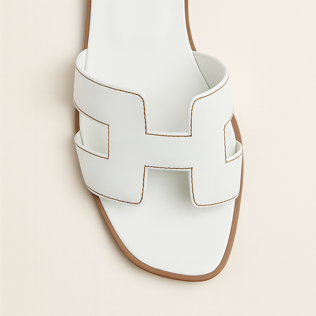 Leder Flache Sandalen Damen mit Verstellbarem Riemen und Ergonomischer Sohle – Atmungsaktives Design für Komfort und Stil 3