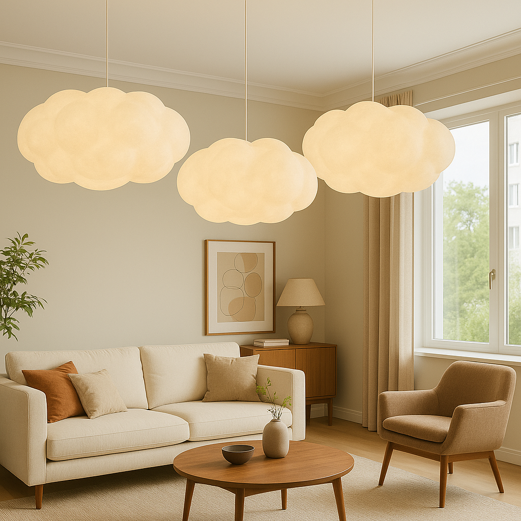 Leuchtende Wolken-Pendelleuchte 5