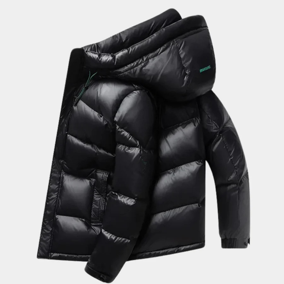Levi | Winter-Pufferjacke für Herren – warm, mit Kapuze und Reißverschluss 3