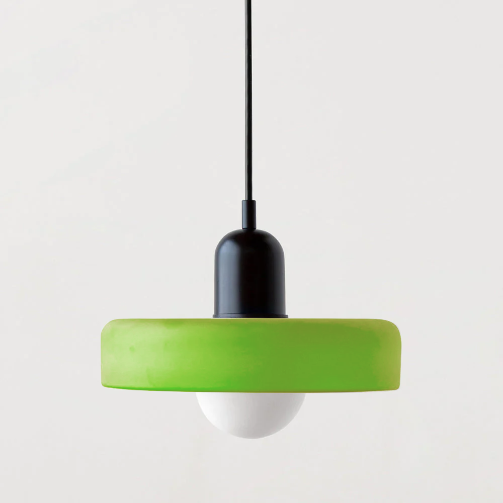 Linea | Bauhaus Farbglas-Pendelleuchte für klassisches Interieur 10