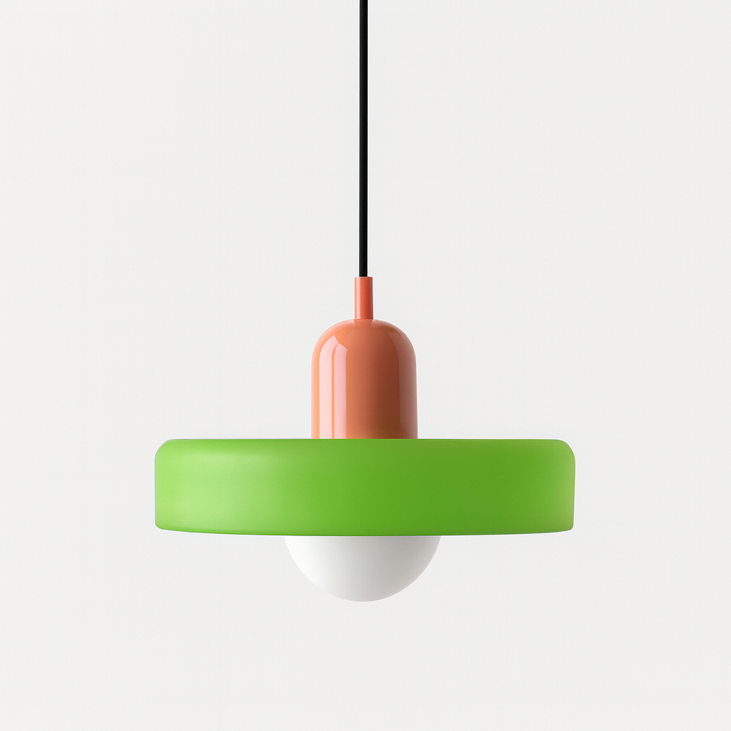 Linea | Bauhaus Farbglas-Pendelleuchte für klassisches Interieur 12