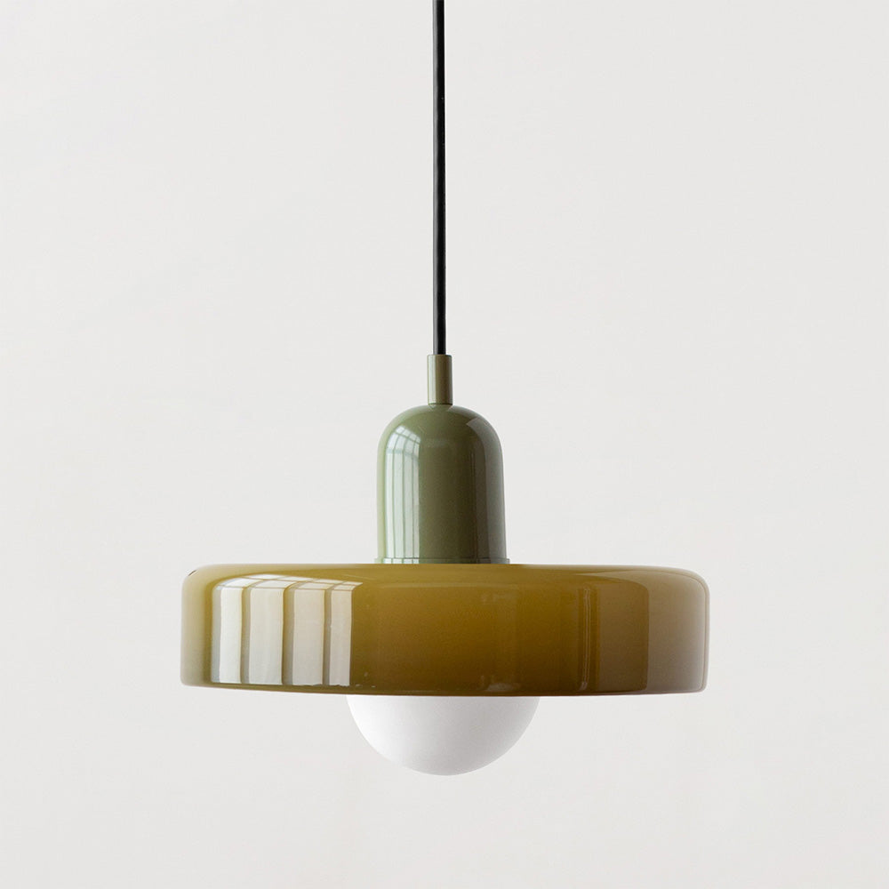 Linea | Bauhaus Farbglas-Pendelleuchte für klassisches Interieur 15