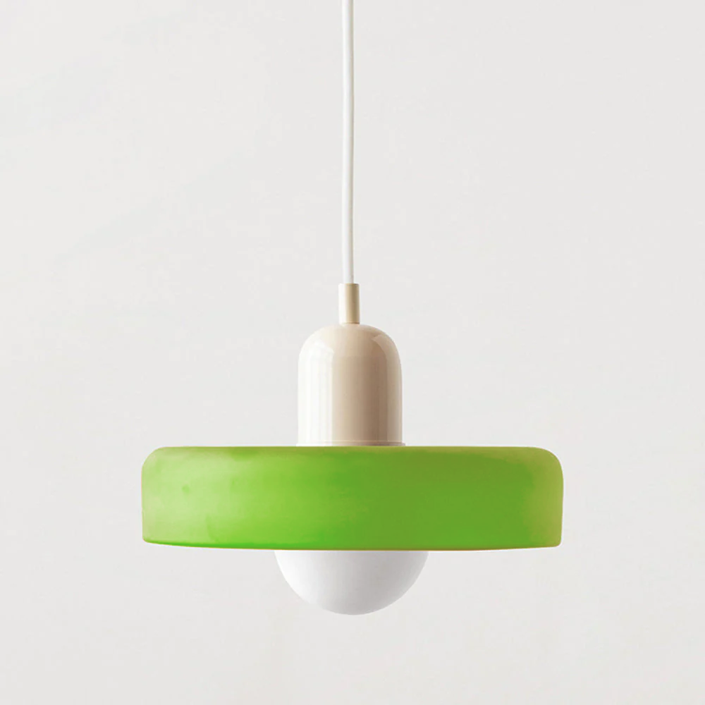 Linea | Bauhaus Farbglas-Pendelleuchte für klassisches Interieur 16