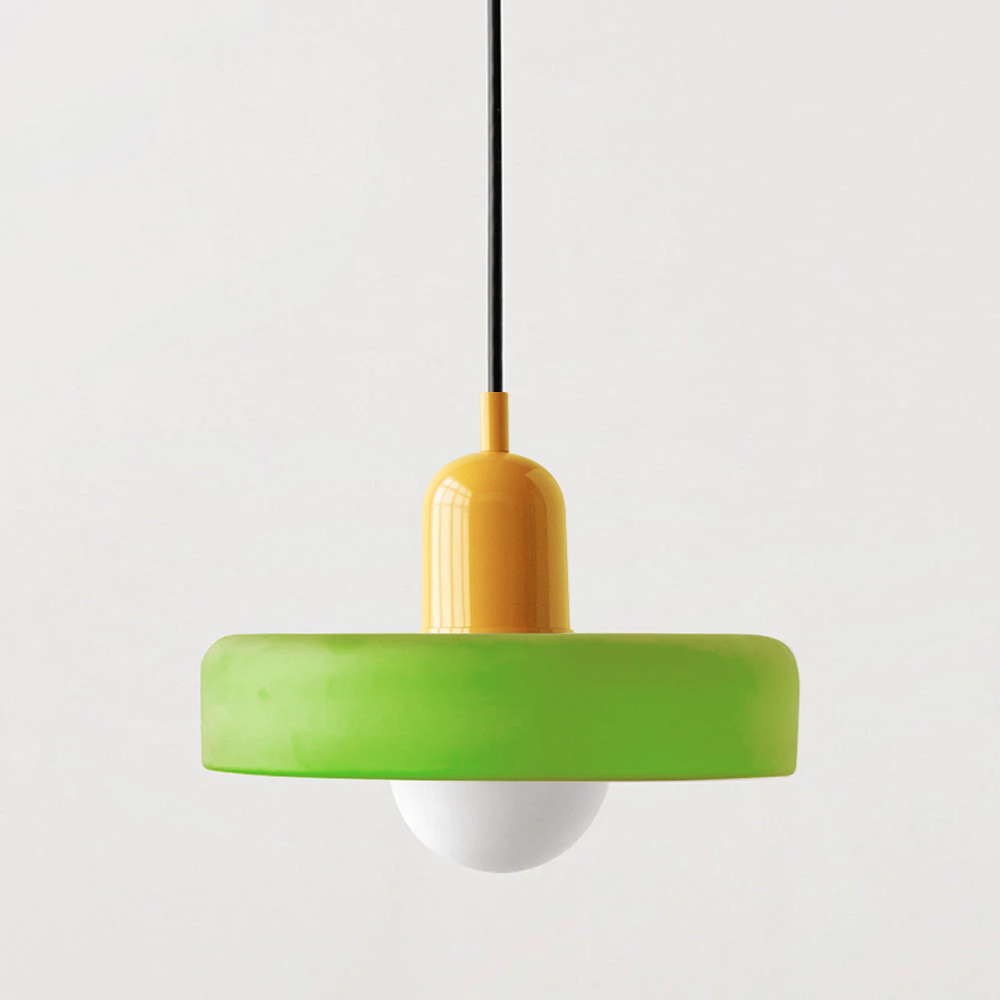 Linea | Bauhaus Farbglas-Pendelleuchte für klassisches Interieur 17