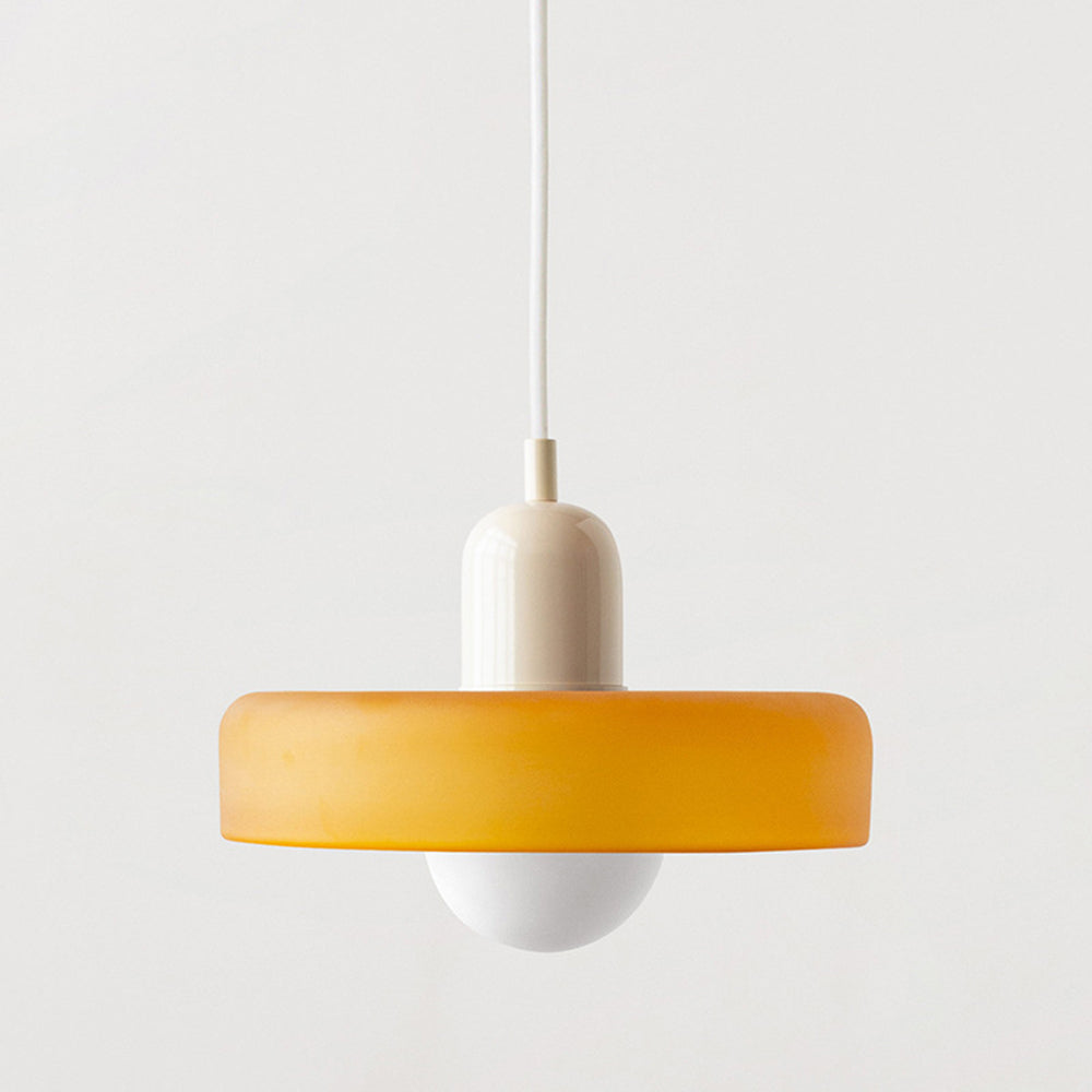 Linea | Bauhaus Farbglas-Pendelleuchte für klassisches Interieur 20
