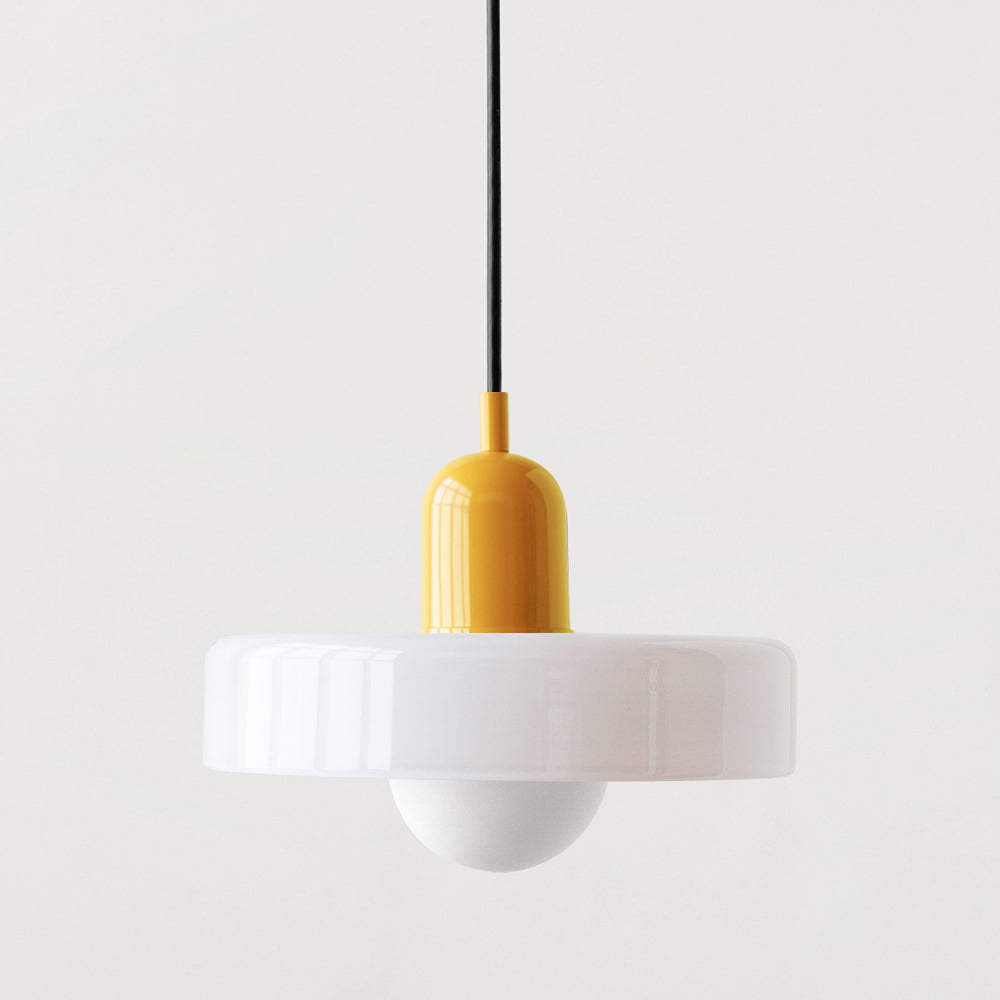 Linea | Bauhaus Farbglas-Pendelleuchte für klassisches Interieur 21