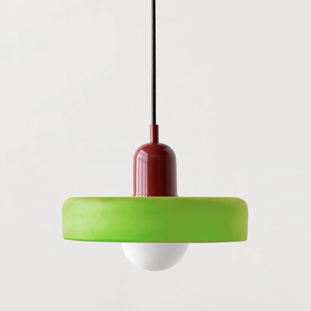 Linea | Bauhaus Farbglas-Pendelleuchte für klassisches Interieur 28