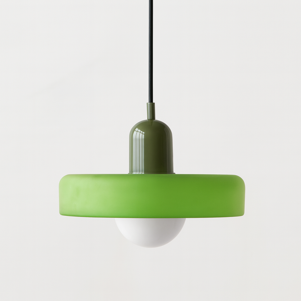 Linea | Bauhaus Farbglas-Pendelleuchte für klassisches Interieur 31