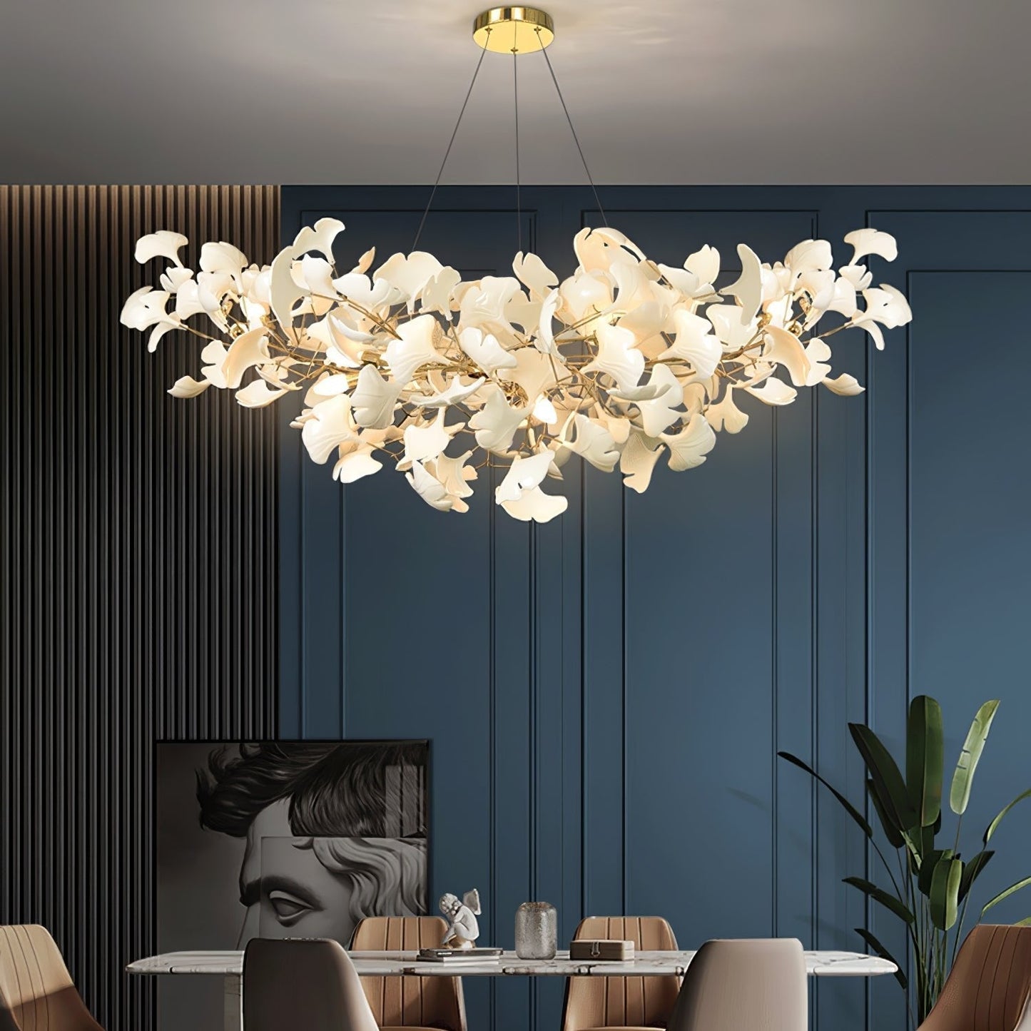 Lixora | Zeitgenössischer Kronleuchter im Gingko-Stil 4