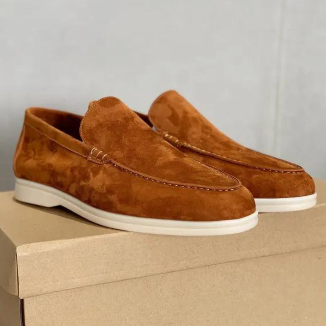 Herren Slipper Braun Größe 42 Wildleder - Bequeme Loafer für Eleganz und Stil-6