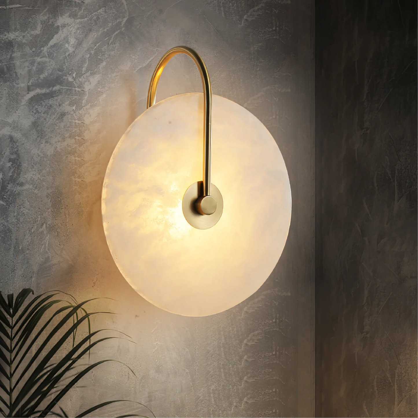 Lumenda | Moderne Alab-Marmor-LED-Wandleuchte für minimalistische Eleganz 1