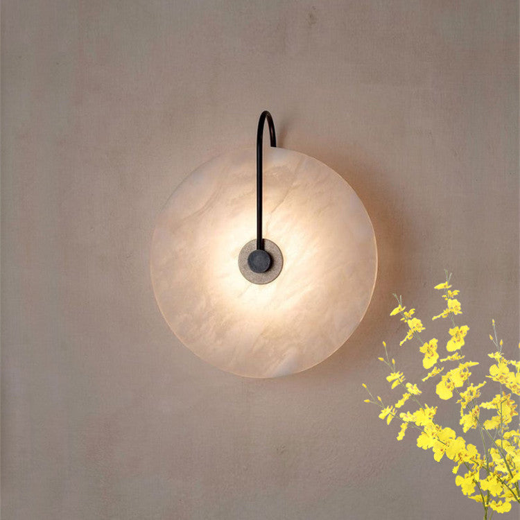 Lumenda | Moderne Alab-Marmor-LED-Wandleuchte für minimalistische Eleganz 4