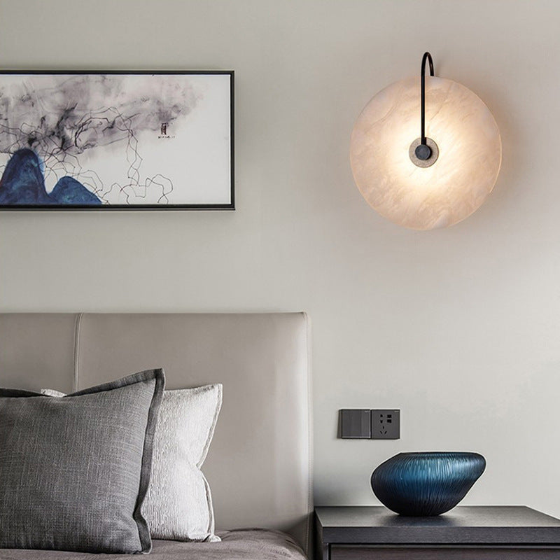 Lumenda | Moderne Alab-Marmor-LED-Wandleuchte für minimalistische Eleganz 7
