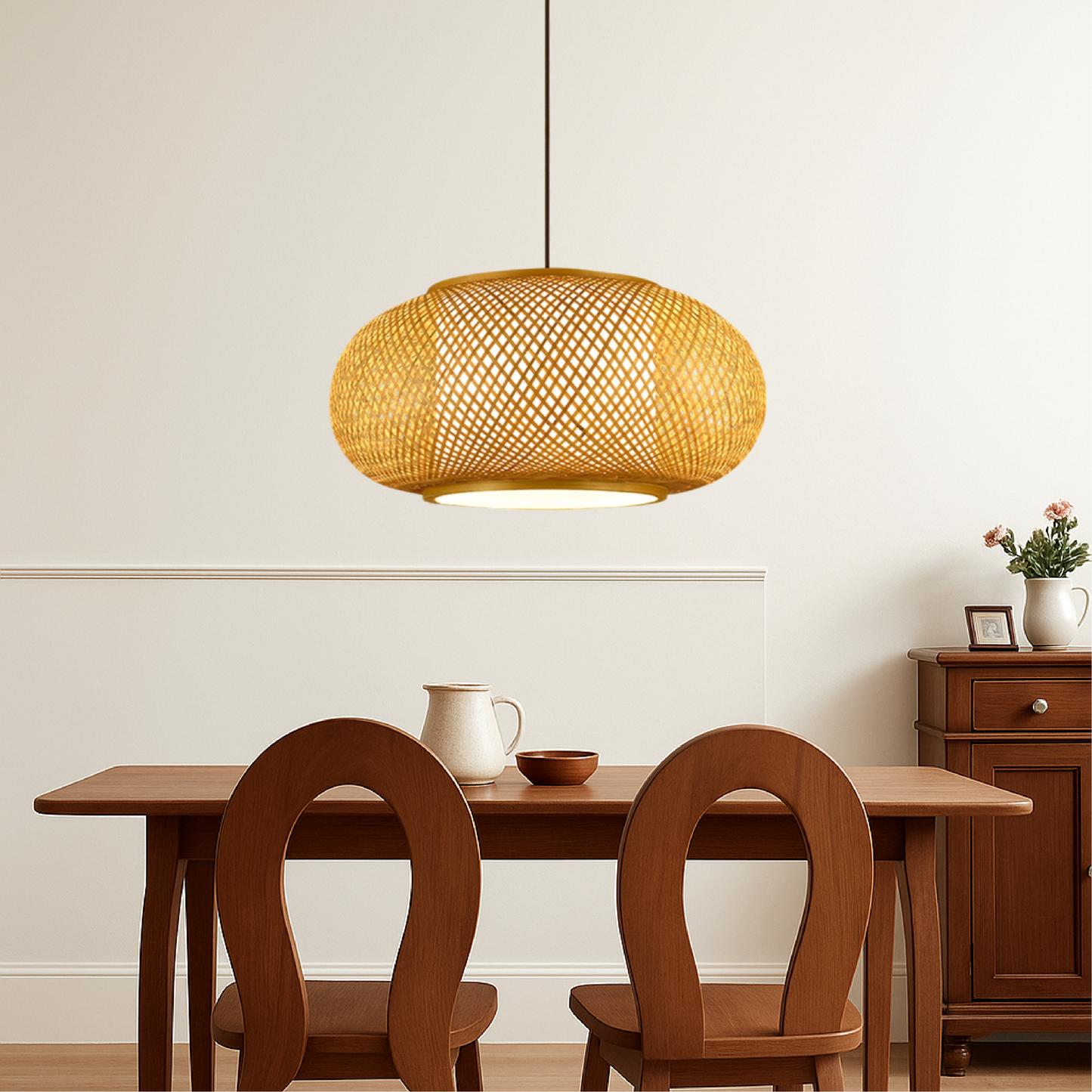 Lumetriq | Bambus-Pendelleuchte im Vintage-Stil 1