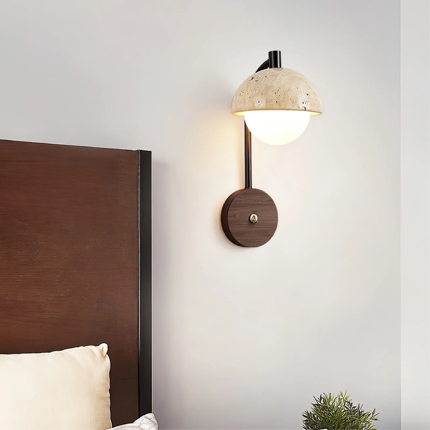 Lumeviax | Skulpturale Arco Stone Wandleuchte für Vintage-Eleganz 1