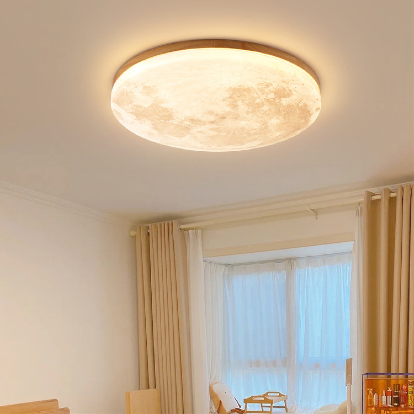 LumiGlow | Leuchtende Mond-Deckenlampe für leuchtendes Ambiente 1