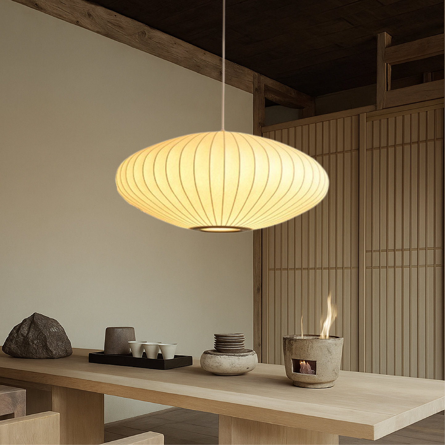 Luminth | Moderne Seiden-Pendelleuchte im italienischen Stil 1