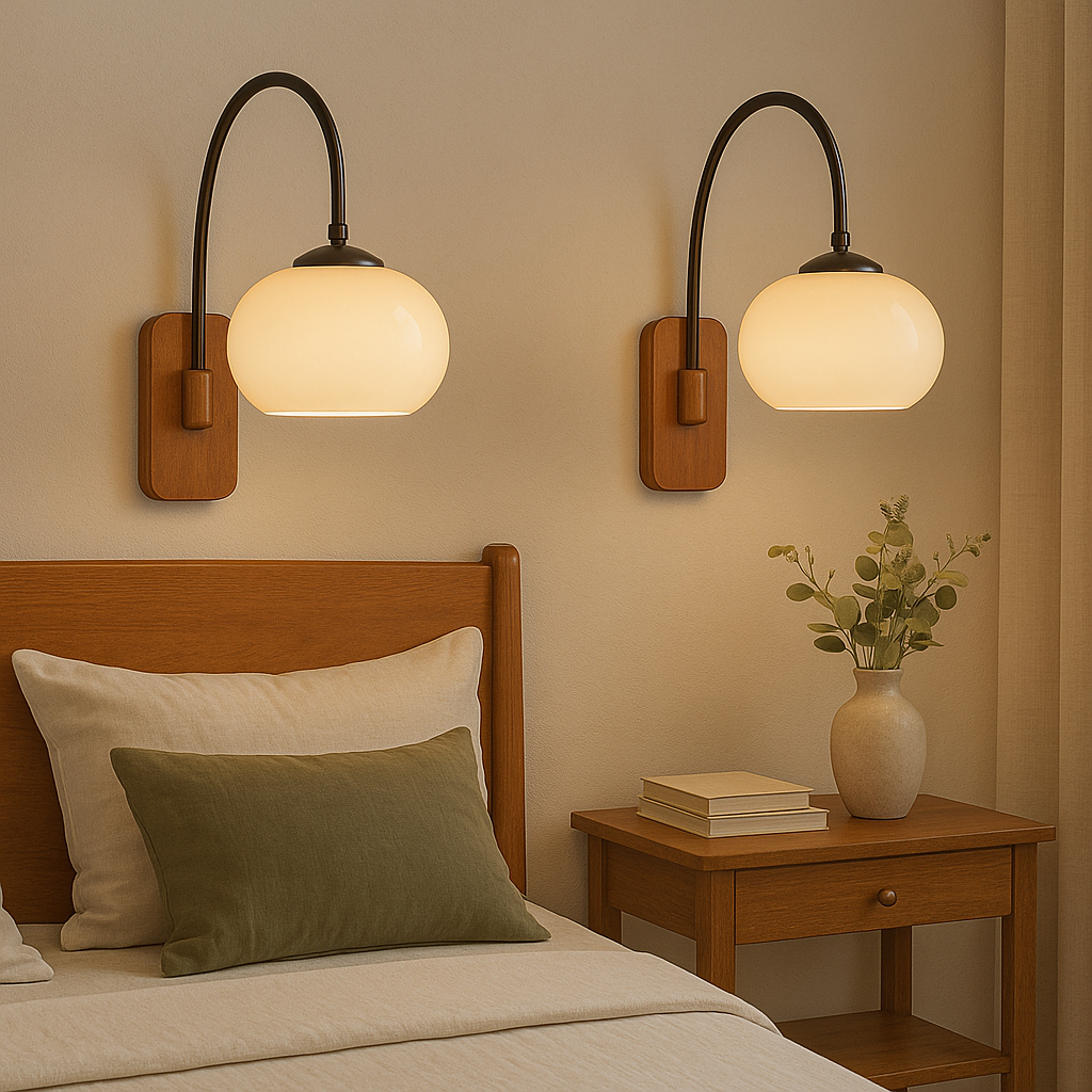 Lumoza | Moderne schwenkbare Wandleuchte im Bauhaus-Stil in Khaki 1