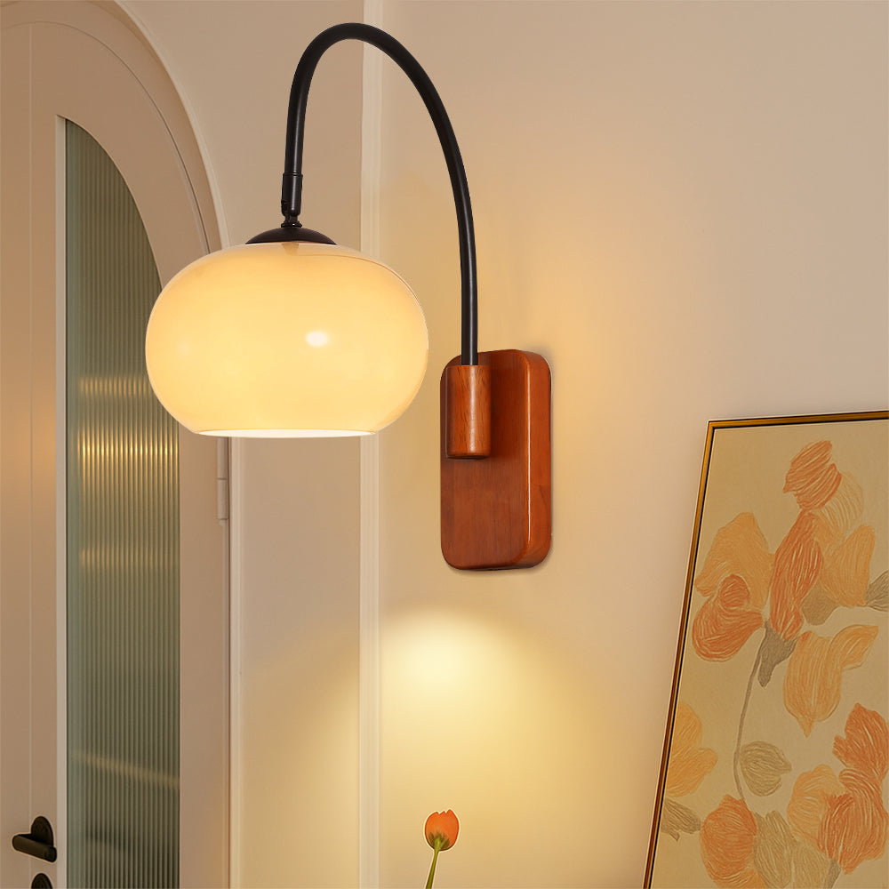 Lumoza | Moderne schwenkbare Wandleuchte im Bauhaus-Stil in Khaki 2