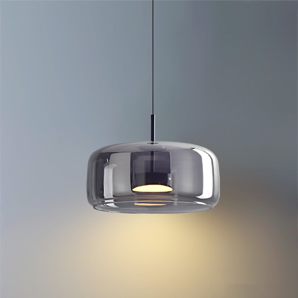LuxeGlow – Bernsteinfarbene Retro-Pendelleuchte 4