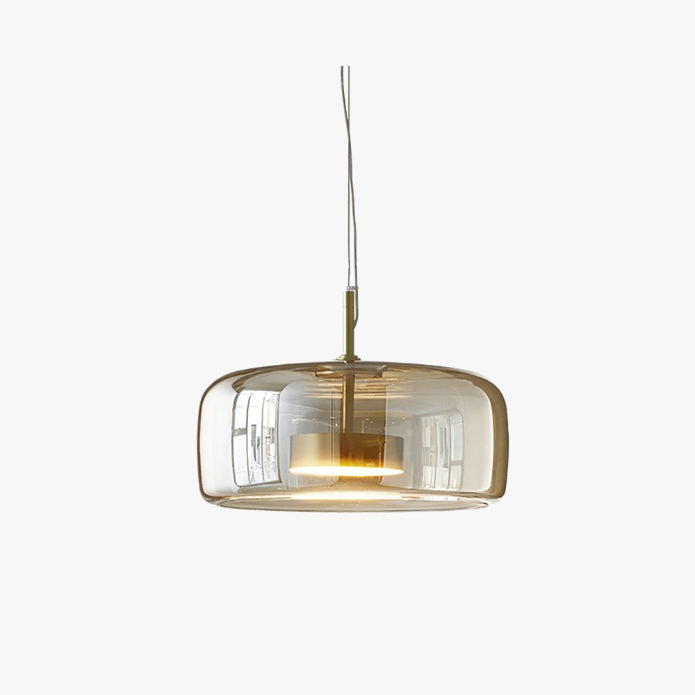 LuxeGlow – Bernsteinfarbene Retro-Pendelleuchte 5