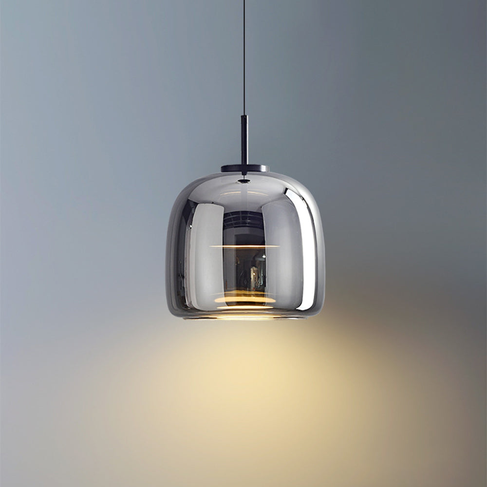 LuxeGlow – Bernsteinfarbene Retro-Pendelleuchte 9