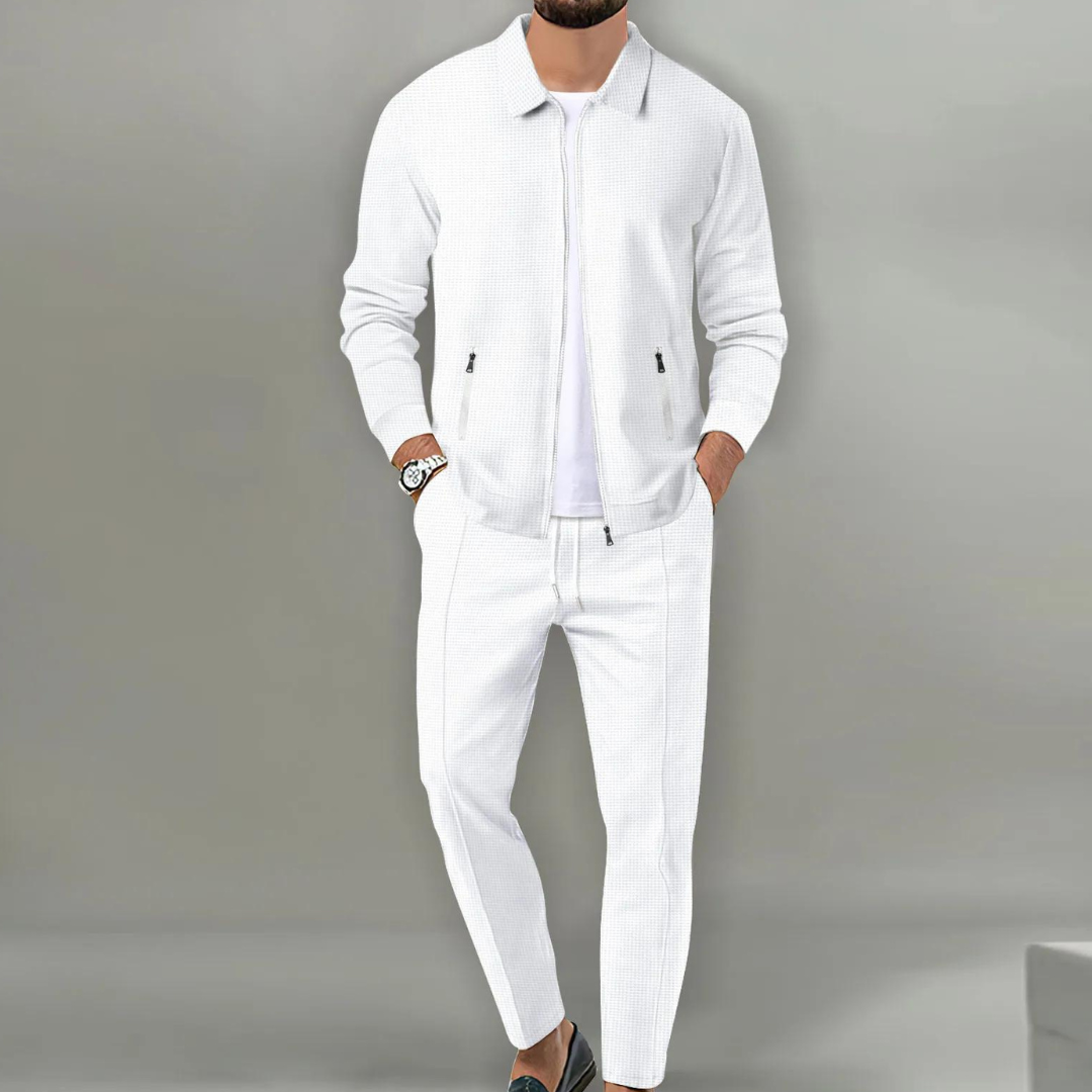 Herren Anzug Zweiteilig Luxuriös Hochwertiger Stoff Elegant-3