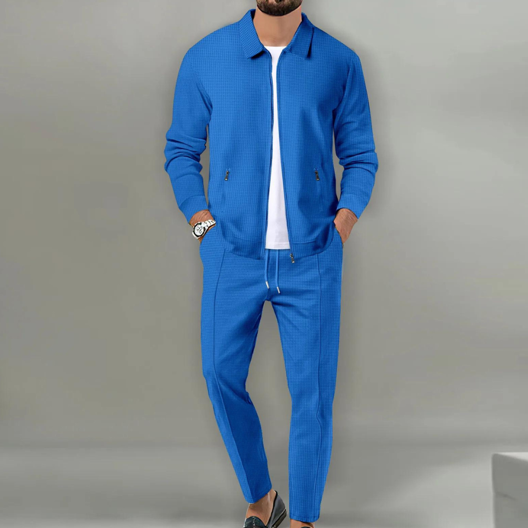 Herren Anzug Zweiteilig Luxuriös Hochwertiger Stoff Elegant-5