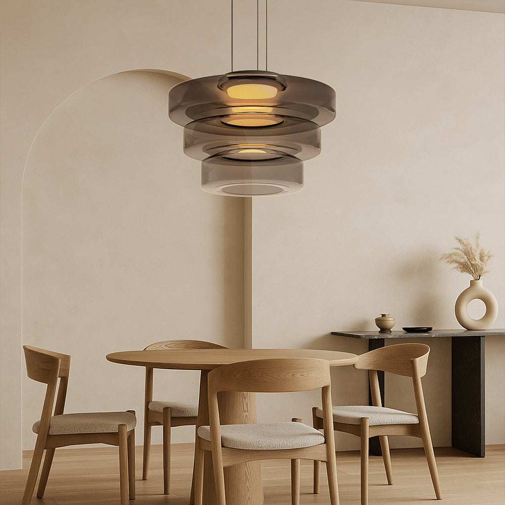 Luxelle | Dänisch inspirierte Bauhaus-Hängelampe aus Glas 4