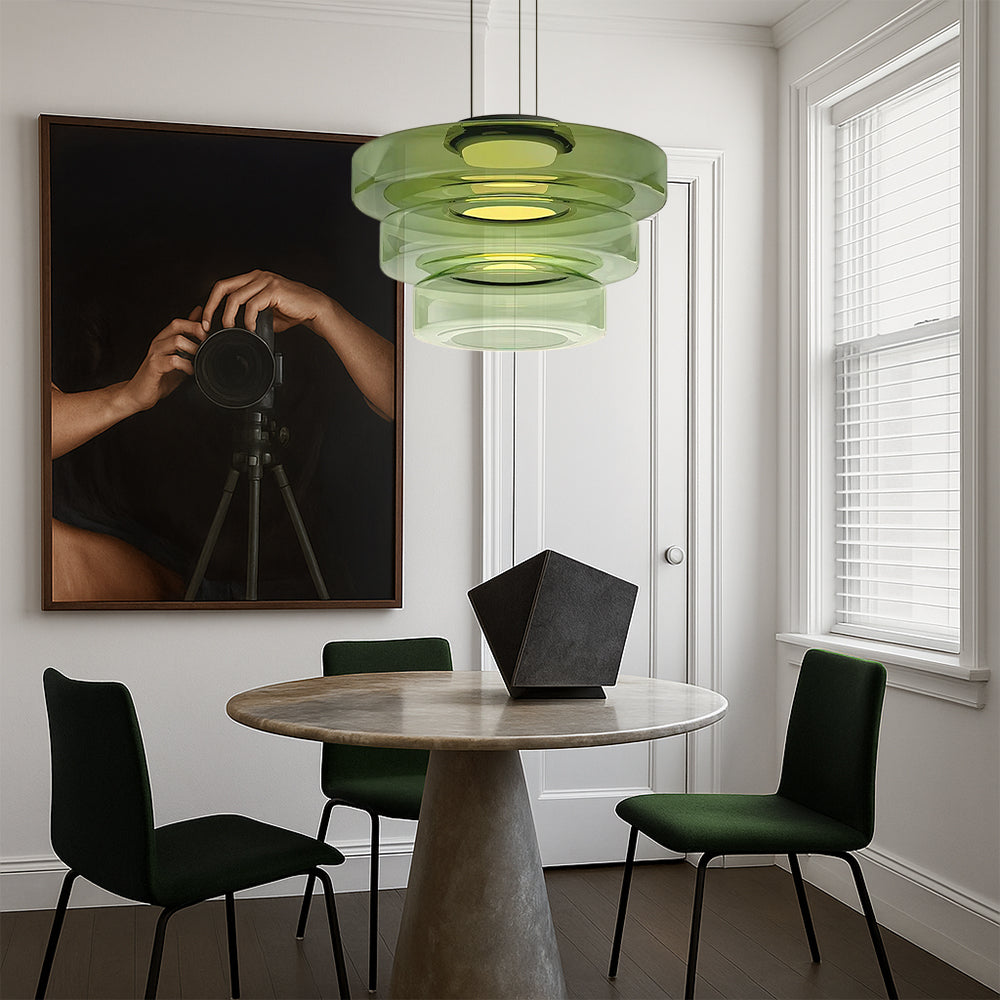 Luxelle | Dänisch inspirierte Bauhaus-Hängelampe aus Glas 5