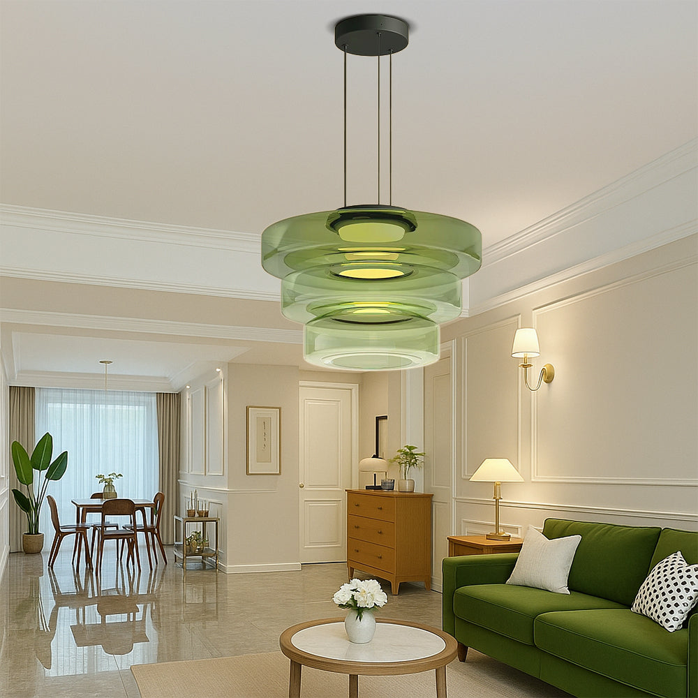 Luxelle | Dänisch inspirierte Bauhaus-Hängelampe aus Glas 7