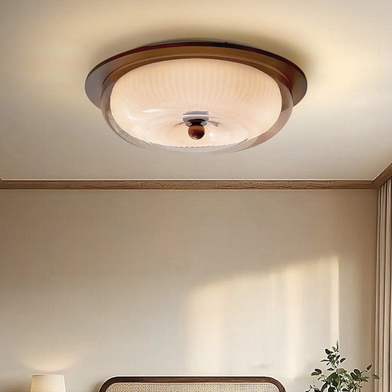 Luxina | Minimalistische Deckenleuchte aus Glas und Holz 3