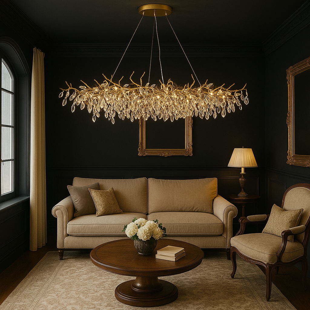 Luxvia | Glaskronleuchter im französischen Stil mit modernem Touch 3