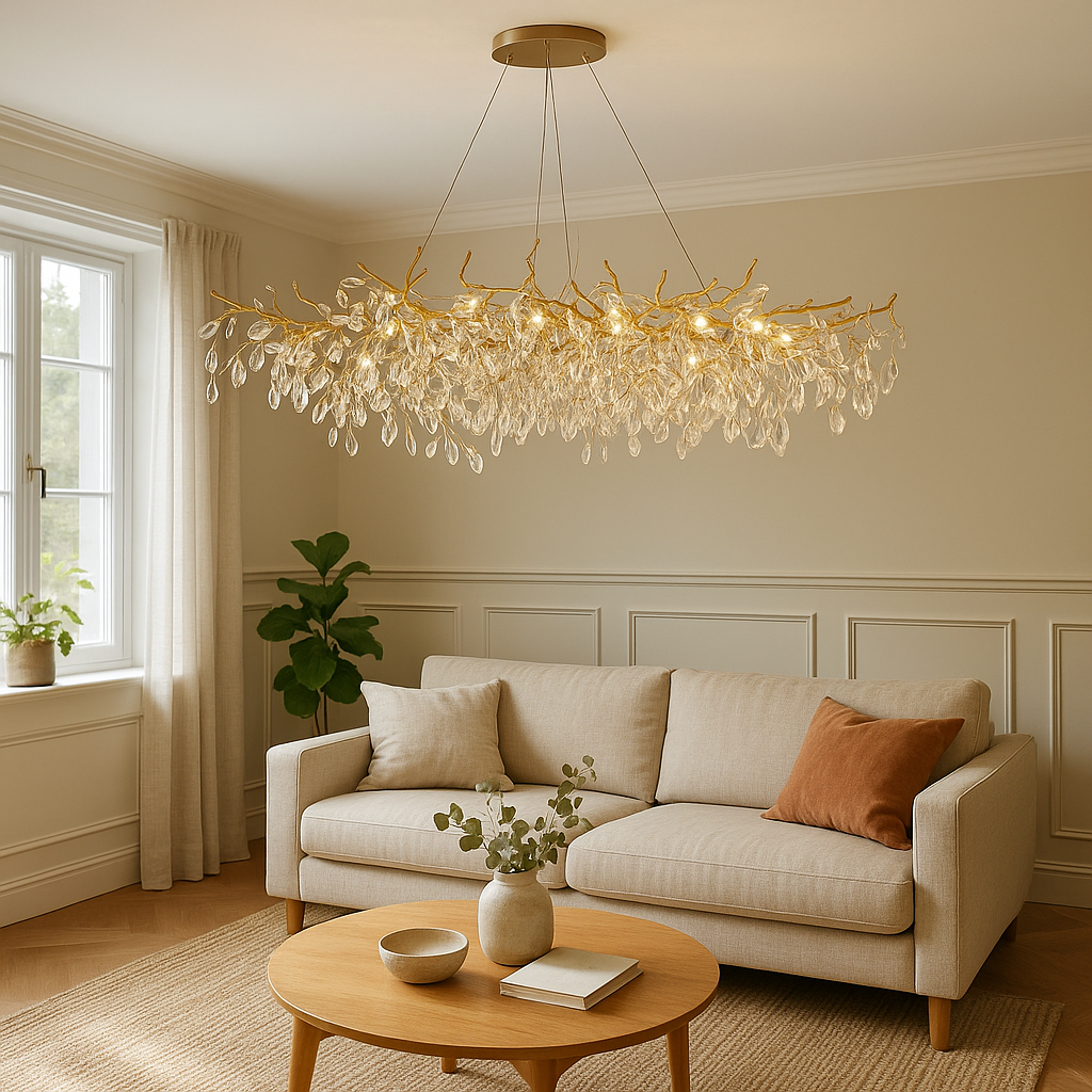 Luxvia | Glaskronleuchter im französischen Stil mit modernem Touch 5