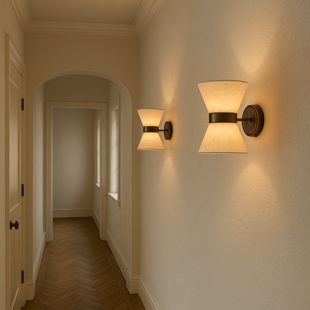 Lysun | Moderne, japanisch inspirierte Wabi Sabi-Wandlampe aus Seide 3