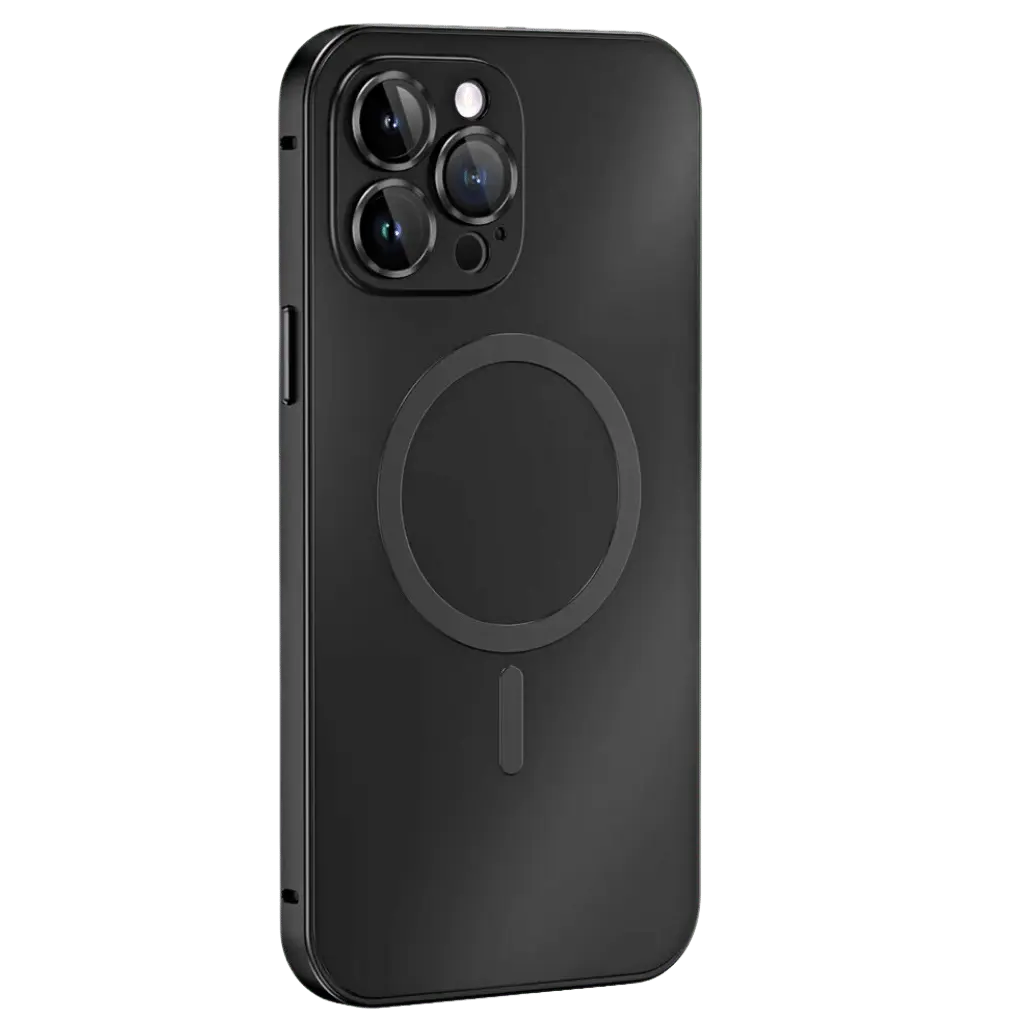 Magnetische Metallhülle für iPhone 14 Pro und iPhone 13 – Dünn, Elegant, Stoßfest, Kompatibel mit MagSafe 1