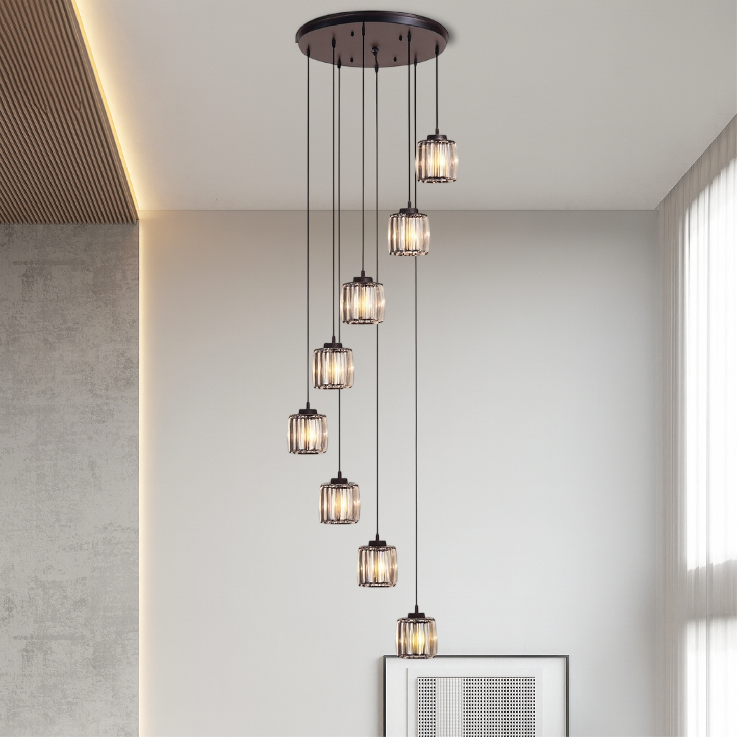 Marbleux | Moderner Kristall-Treppenleuchter 4