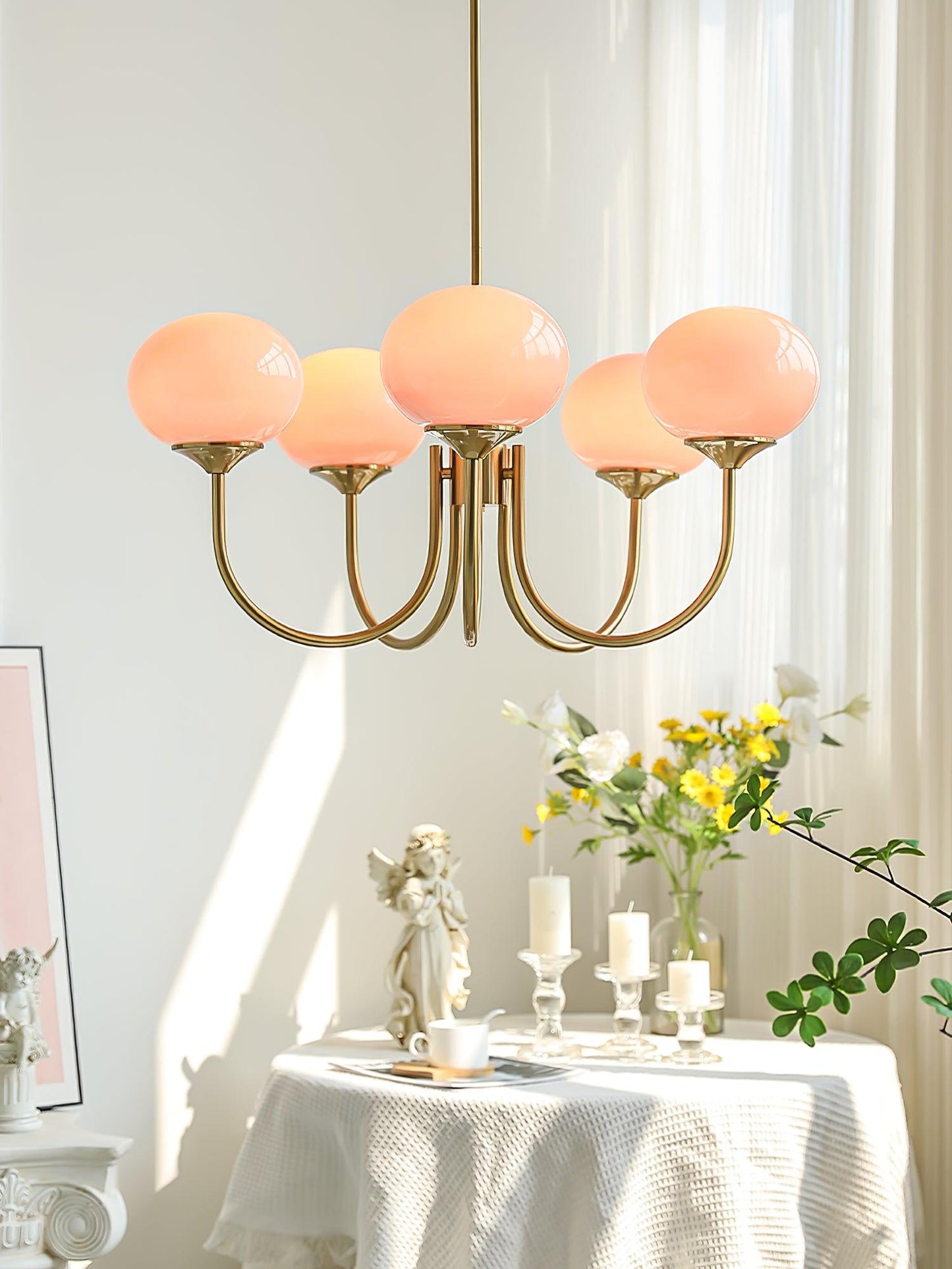 LuftBlüte Chic – Stylish Marshmallow Ceiling Light