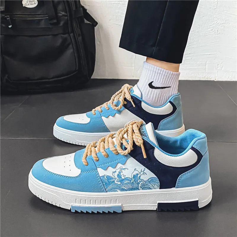 Variant image for Herren Schuhe Dunkelblau Größe 42 Leder Komfortabel und Modern-10