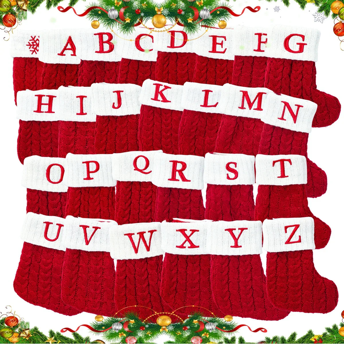 MerrySock – Einzigartiger Weihnachtsstrumpf mit Namensstickerei 6