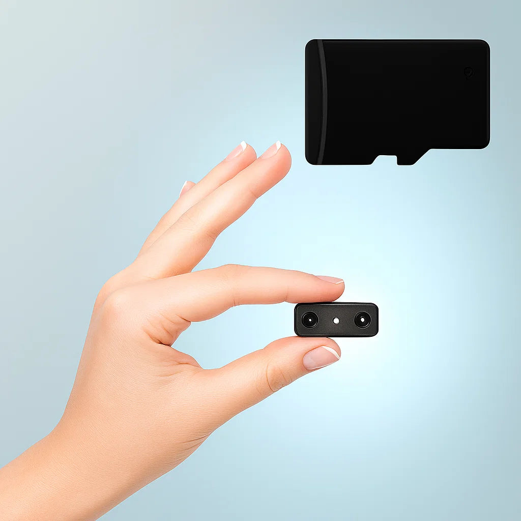 Mini HD Sicherheitskamera für Außen mit Nachtsicht und WLAN – Kompakte Überwachungskamera mit Bewegungserkennung 0