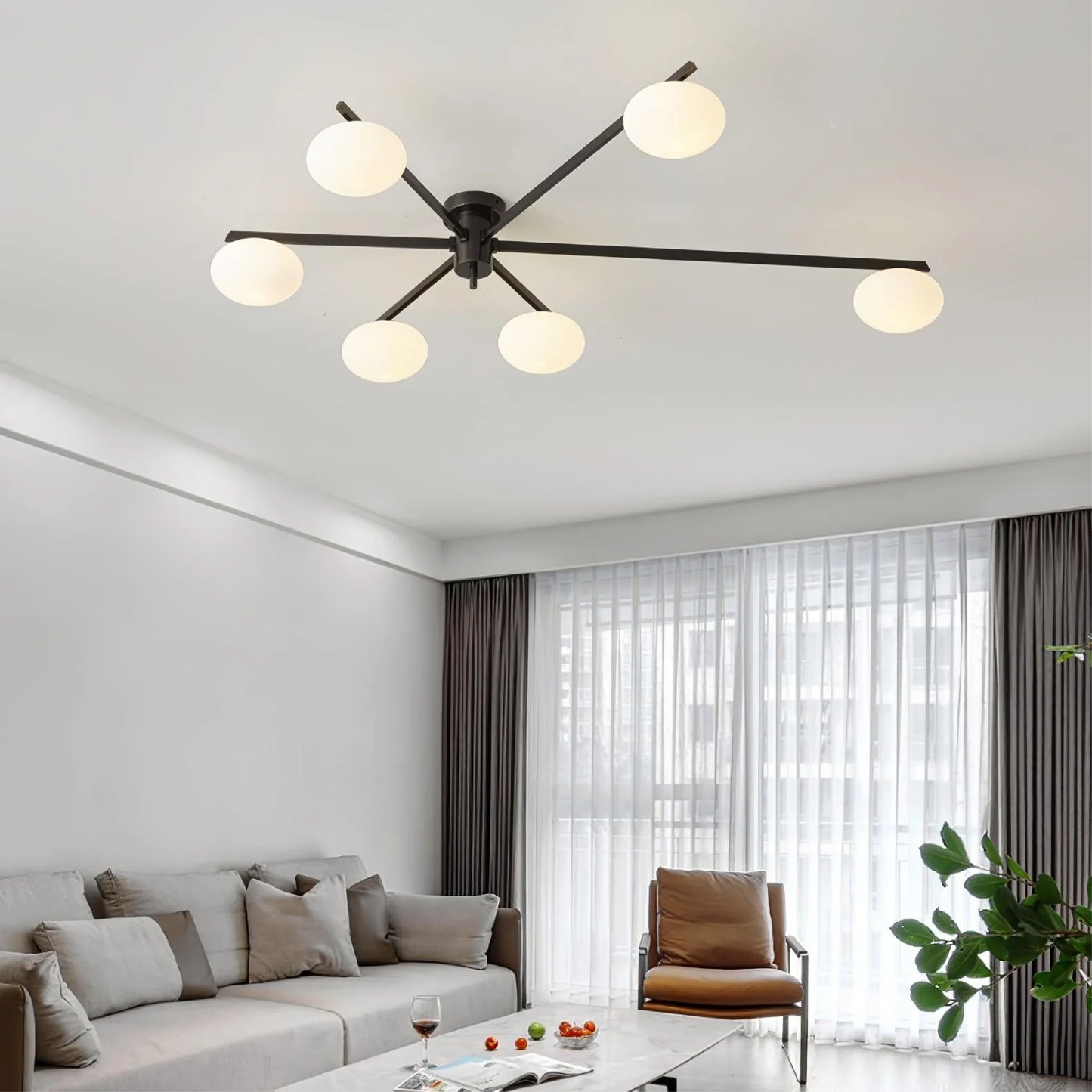 Minimalistische Deckenleuchte für modernes Interieur 1