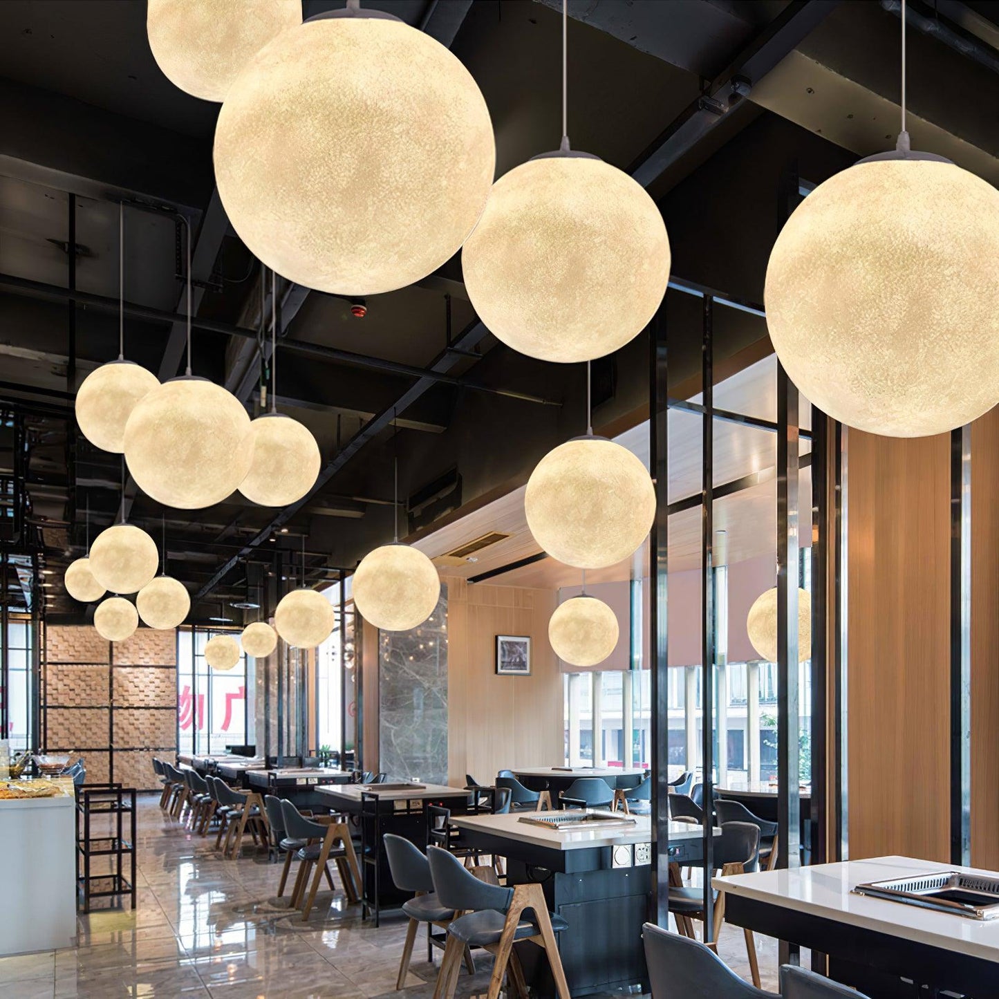 Helle luminária pendente de teto – Iluminação elegante para áreas de jantar ou estar