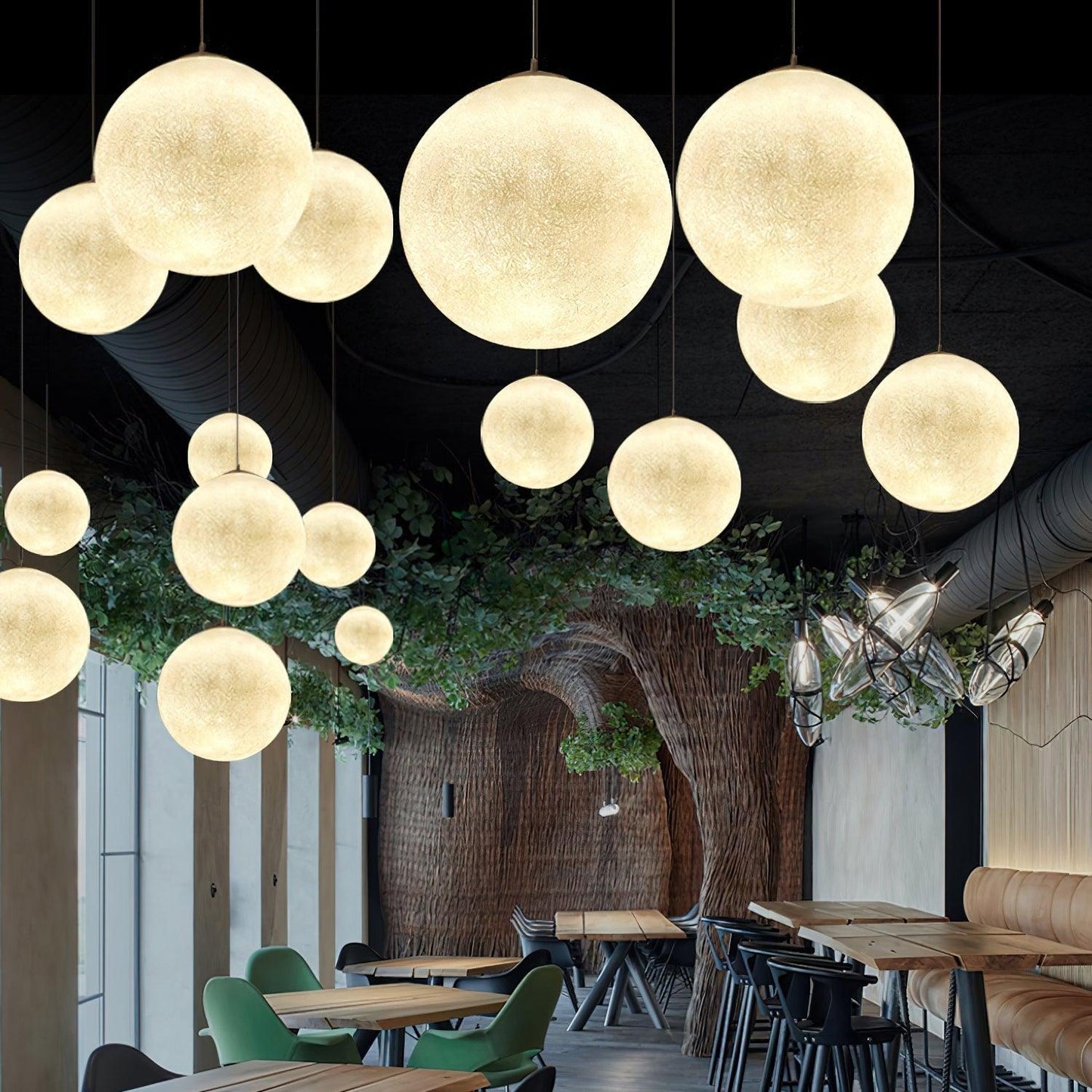 Helle luminária pendente de teto – Iluminação elegante para áreas de jantar ou estar
