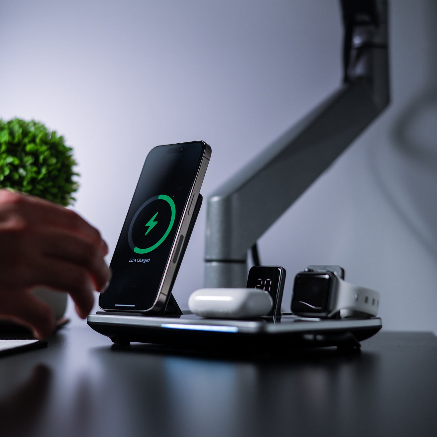 Multifunktionales 4-in-1 Kabelloses Ladegerät für iPhone, Apple Watch und AirPods – Schnellladung 6